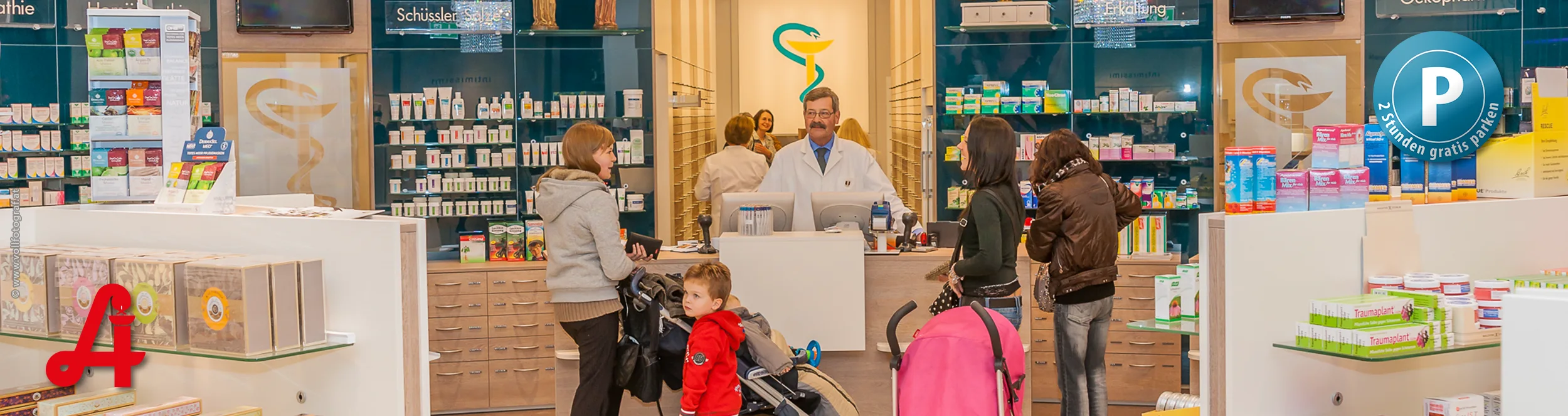 Verkaufsbereich Geschäft Apotheke Lentia